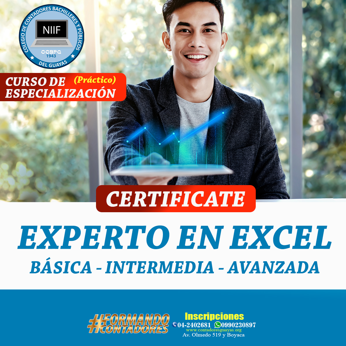 CURSO PRÁCTICO EXPERTO EN EXCEL (BÁSICO, INTERMEDIO, AVANZADO)